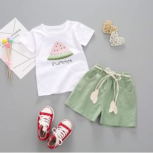 toddler summer shirt and shorts with belt 18-24mo
